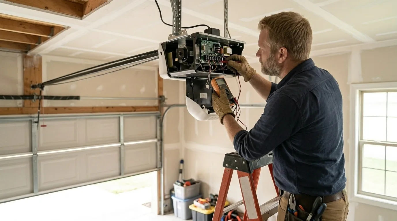 Garage door repair work in Oklahoma City, OK